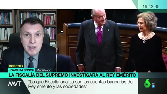 Joaquim Bosch, sobre la investigación al rey emérito: "Podría llevar a condenas de varios años de prisión" Joaquim Bosch, sobre la investigación al rey emérito: "Podría llevar a condenas de varios años de prisión"