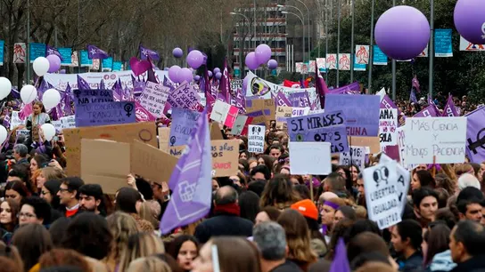 La manifestación del 8 de marzo en Madrid La manifestación del 8 de marzo en Madrid