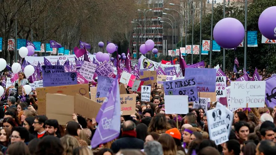 La manifestación del 8 de marzo en Madrid