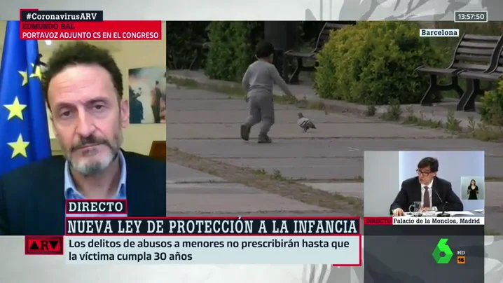 Bal responde a Rhodes tras pedir a Cs que vote a favor de la ley de protección a la infancia: "Hay que estudiarla con calma"