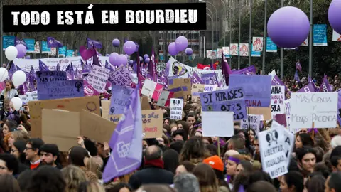 Manifestación por el Día de la Mujer, el pasado 8 de marzo, en Madrid El Muro