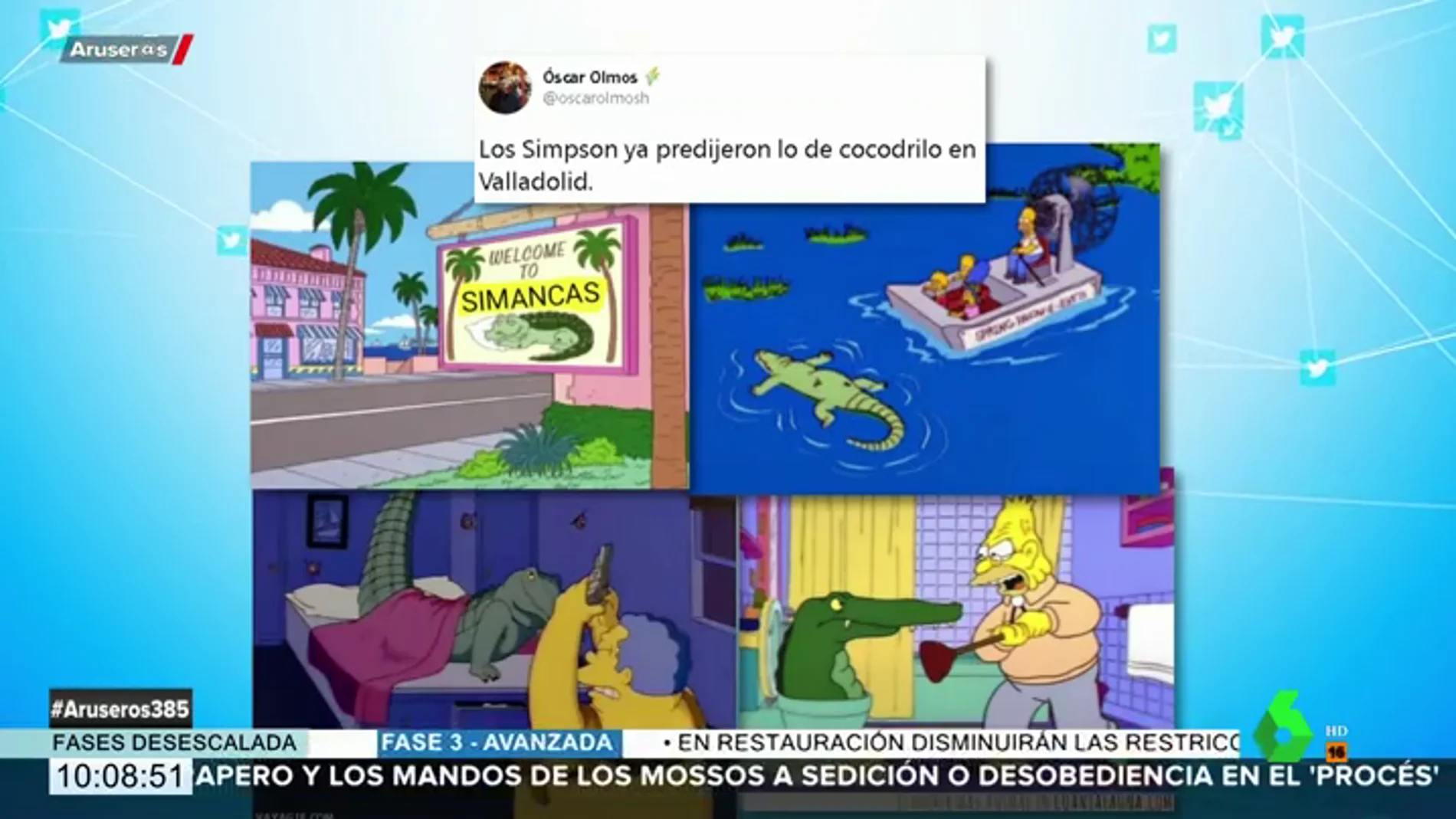 Los Simpson ya predijeron lo del cocodrilo de Valladolid