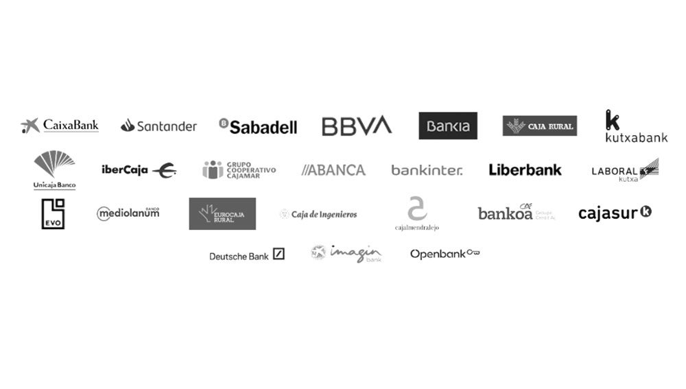 Listado de bancos compatibles