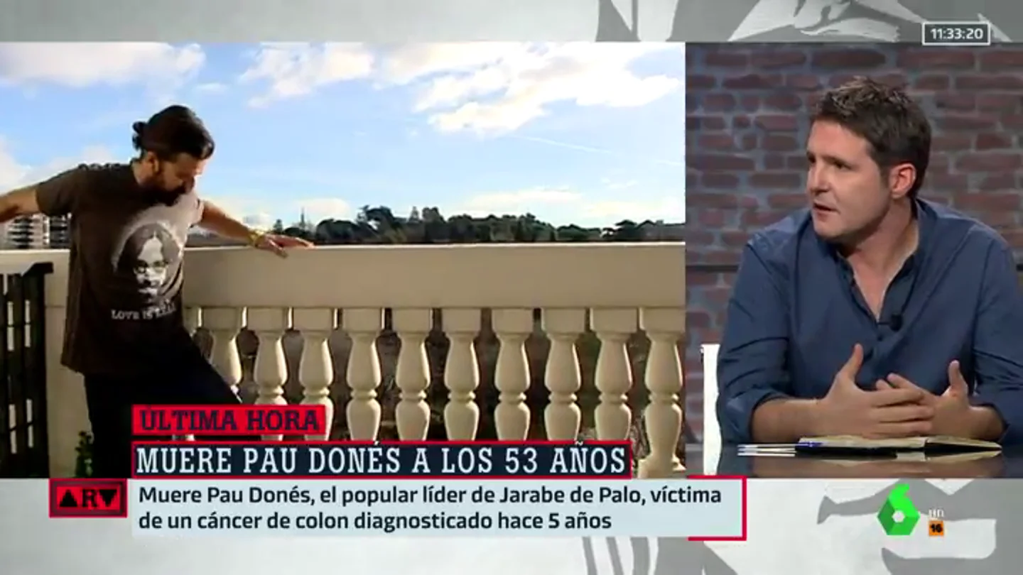 Cintora recuerda a Pau Donés: "Vi su última actuación y me quedo con eso, como a él le gustaba, encima del escenario" Cintora recuerda a Pau Donés: "Vi su última actuación y me quedo con eso, como a él le gustaba, encima del escenario"