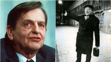Olof Palme (izquierda) y su presunto asesino