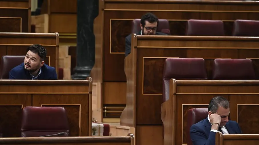 Gabriel Rufián y Javier Ortega Smith en el Congreso