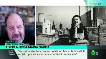 Las palabras de cariño de Josep María Pou a Rosa María Sardà: "Era valiente, comprometida, siempre al frente para reivindicar la justicia social"
