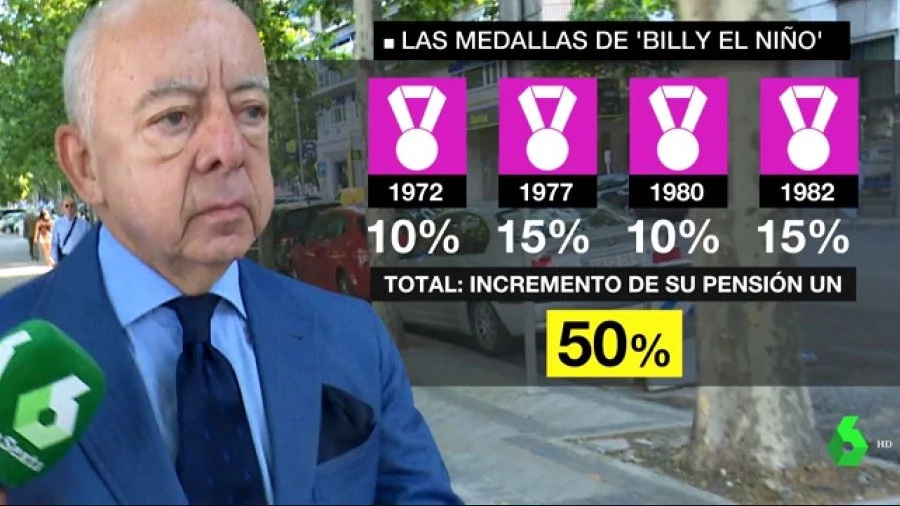 Las cuatro medallas que le serán retiradas a Billy el Niño