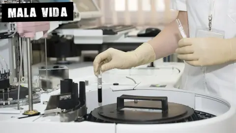 Trabajo en un laboratorio medicina