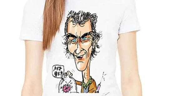 Camiseta con caricatura de Fernando Simón Camiseta con caricatura de Fernando Simón