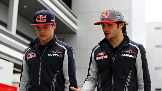 Verstappen y Sainz, en su etapa en Toro Rosso Verstappen y Sainz, en su etapa en Toro Rosso