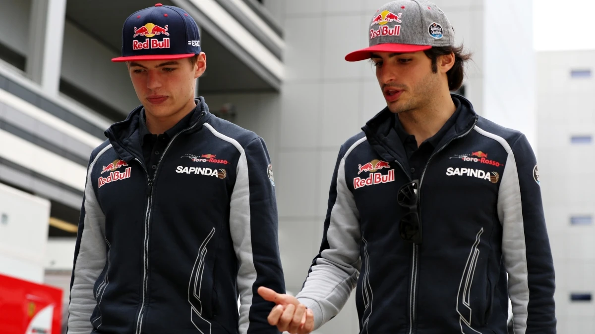 Verstappen y Sainz, en su etapa en Toro Rosso