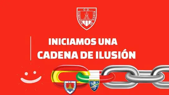 La "cadena de ilusión" que han comenzado Numancia y Frosinone La "cadena de ilusión" que han comenzado Numancia y Frosinone