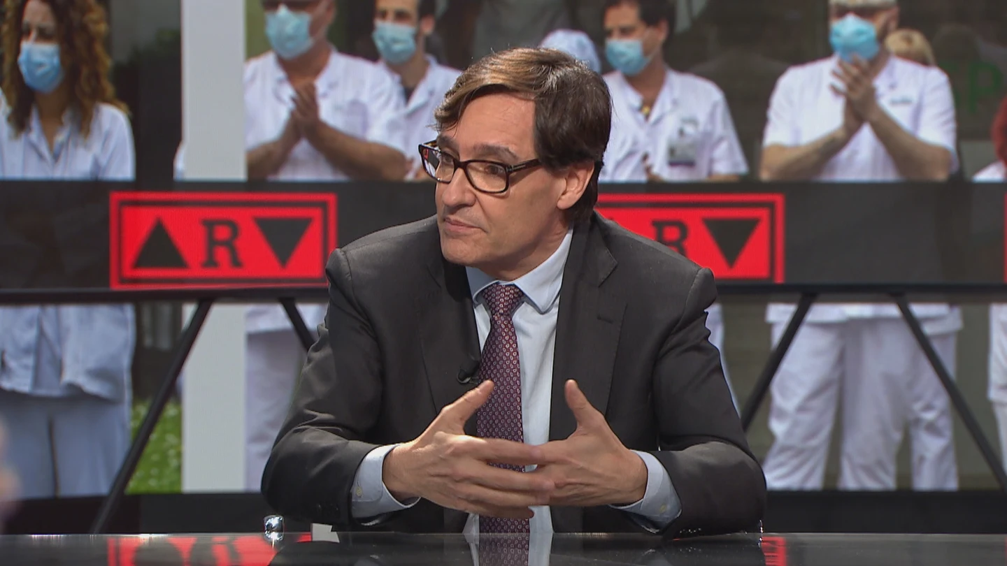 El ministro de Sanidad, Salvador Illa, en ARV El ministro de Sanidad, Salvador Illa, en ARV