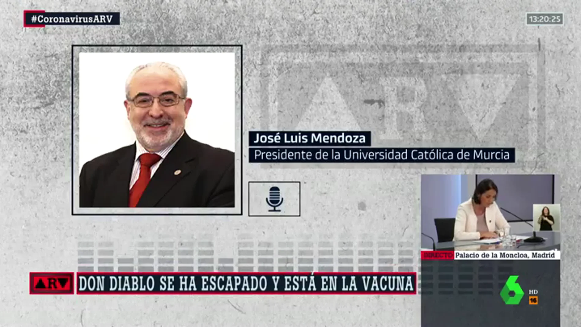 El presidente de la Universidad Católica de Murcia apunta que la vacuna del coronavirus vendrá "con un chip" para controlarnos