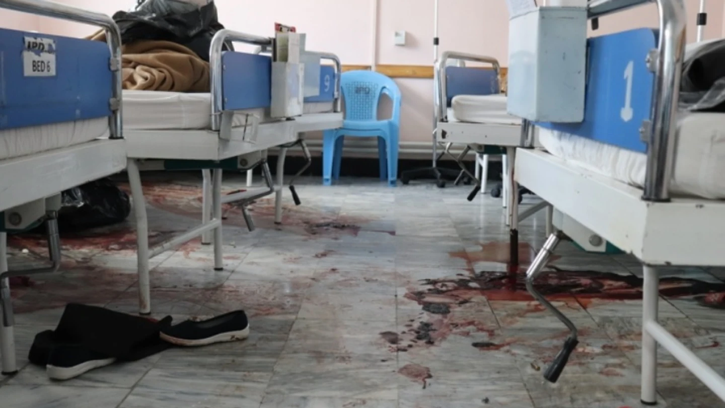 La sala de postparto en la que fueron asesinadas varias personas La sala de postparto en la que fueron asesinadas varias personas