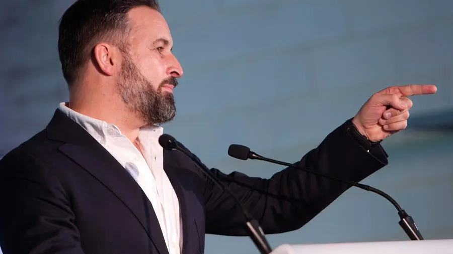 El líder de Vox, Santiago Abascal