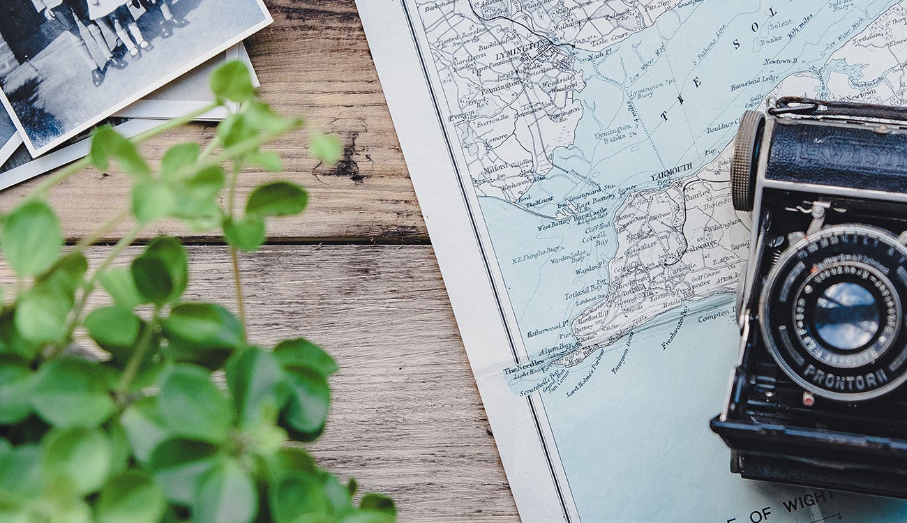 Cámara de fotos y mapas