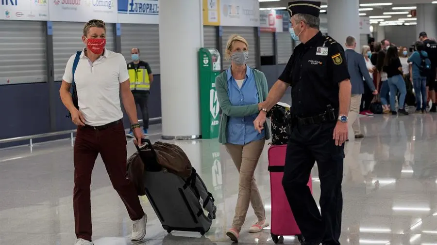 Llegada de turistas a Mallorca