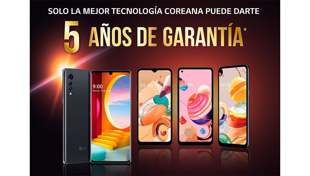 Cinco años de garantía en móviles LG