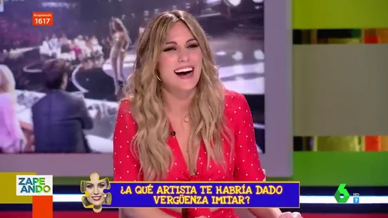 Edurne, en el plató de Zapeando Edurne, en el plató de Zapeando