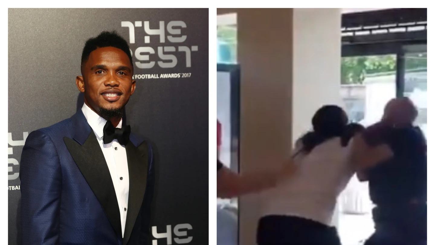 Samuel Eto'o/mujer detenida en Francia. Samuel Eto'o/mujer detenida en Francia.