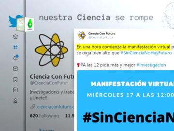 'Sin ciencia no hay futuro': la manifestación virtual que reivindica más financiación y apoyo a los proyectos científicos 'Sin ciencia no hay futuro': la manifestación virtual que reivindica más financiación y apoyo a los proyectos científicos