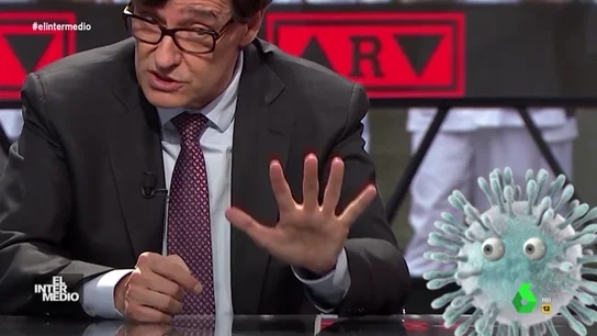 Vídeo manipulado - La advertencia de Illa en el plató de Al Rojo Vivo con el COVID-19 de testigo Vídeo manipulado - La advertencia de Illa en el plató de Al Rojo Vivo con el COVID-19 de testigo