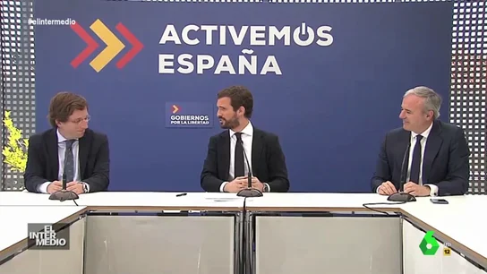 Vídeo manipulado - Pablo Casado presenta a las "grandes tonadilleras" del PP: Martínez-Almeida y Azcón Vídeo manipulado - Pablo Casado presenta a las "grandes tonadilleras" del PP: Martínez-Almeida y Azcón