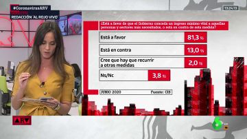 El 81,3% de los españoles está a favor del Ingreso Mínimo Vital, según el CIS