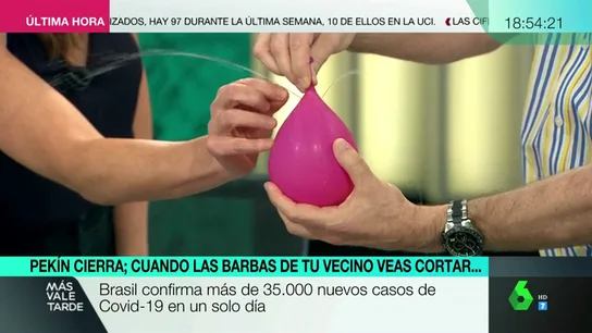 El experimento casero sobre el peligro de los rebrotes El experimento casero sobre el peligro de los rebrotes