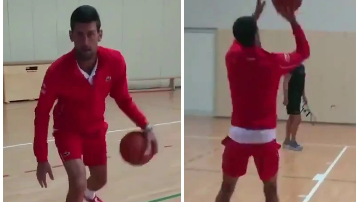 Novak Djokovic, a lo NBA