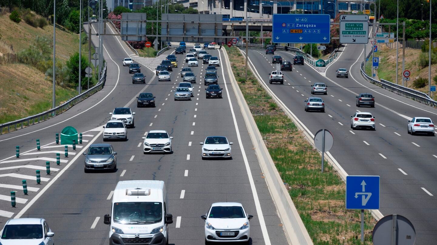 Tr&aacute;fico este s&aacute;bado en la M-40, en Madrid, d&iacute;a previo a la entrada en la 'nueva normalidad'