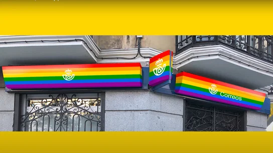 Imagen promocional del rediseño de Correos con motivo del Día del Orgullo Imagen promocional del rediseño de Correos con motivo del Día del Orgullo
