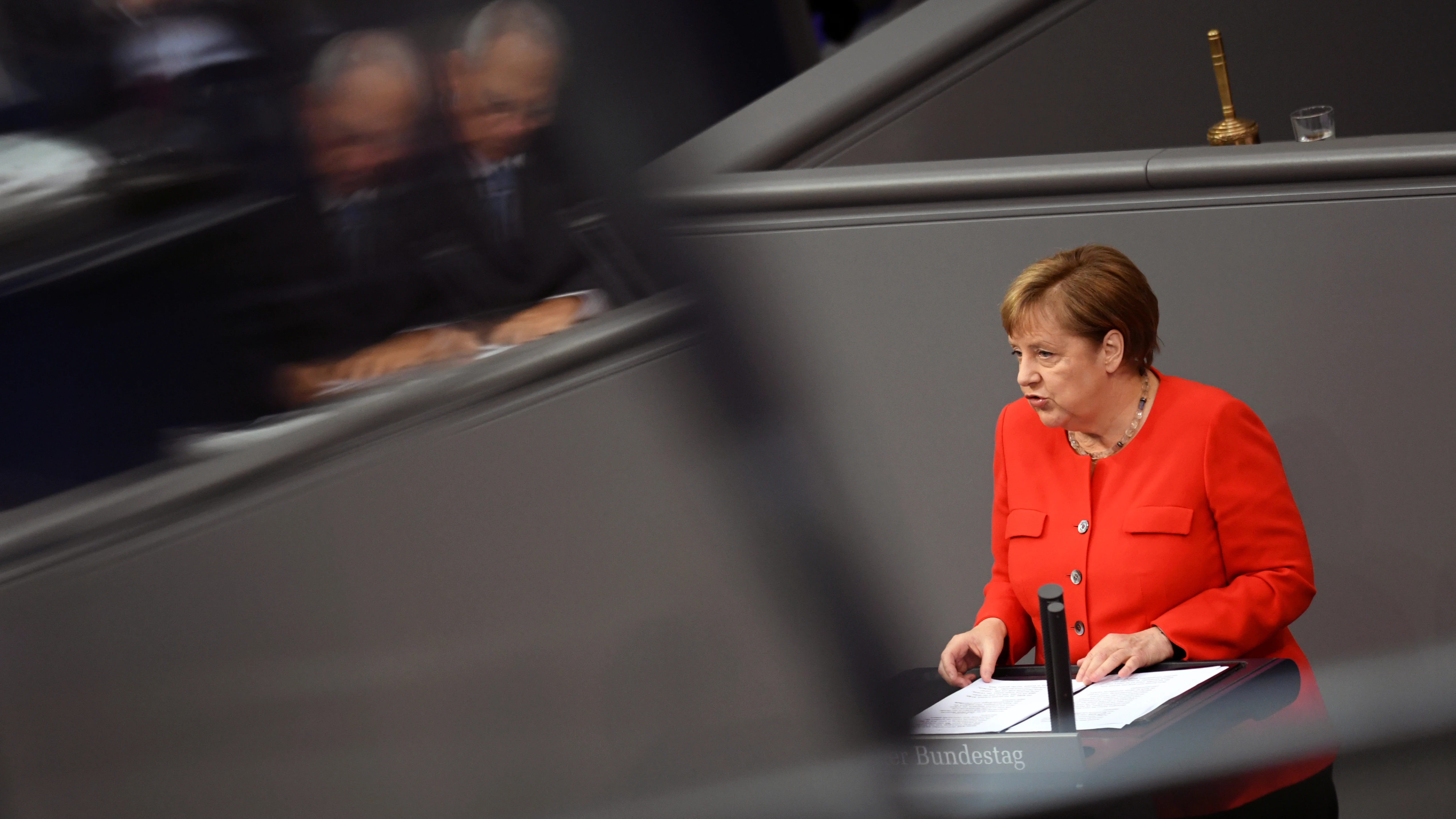 Angela Merkel, en el parlamento alemán