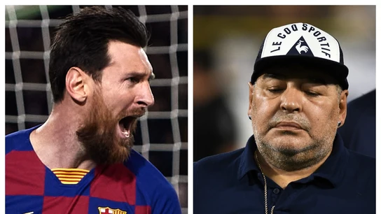 Messi y Maradona Messi y Maradona