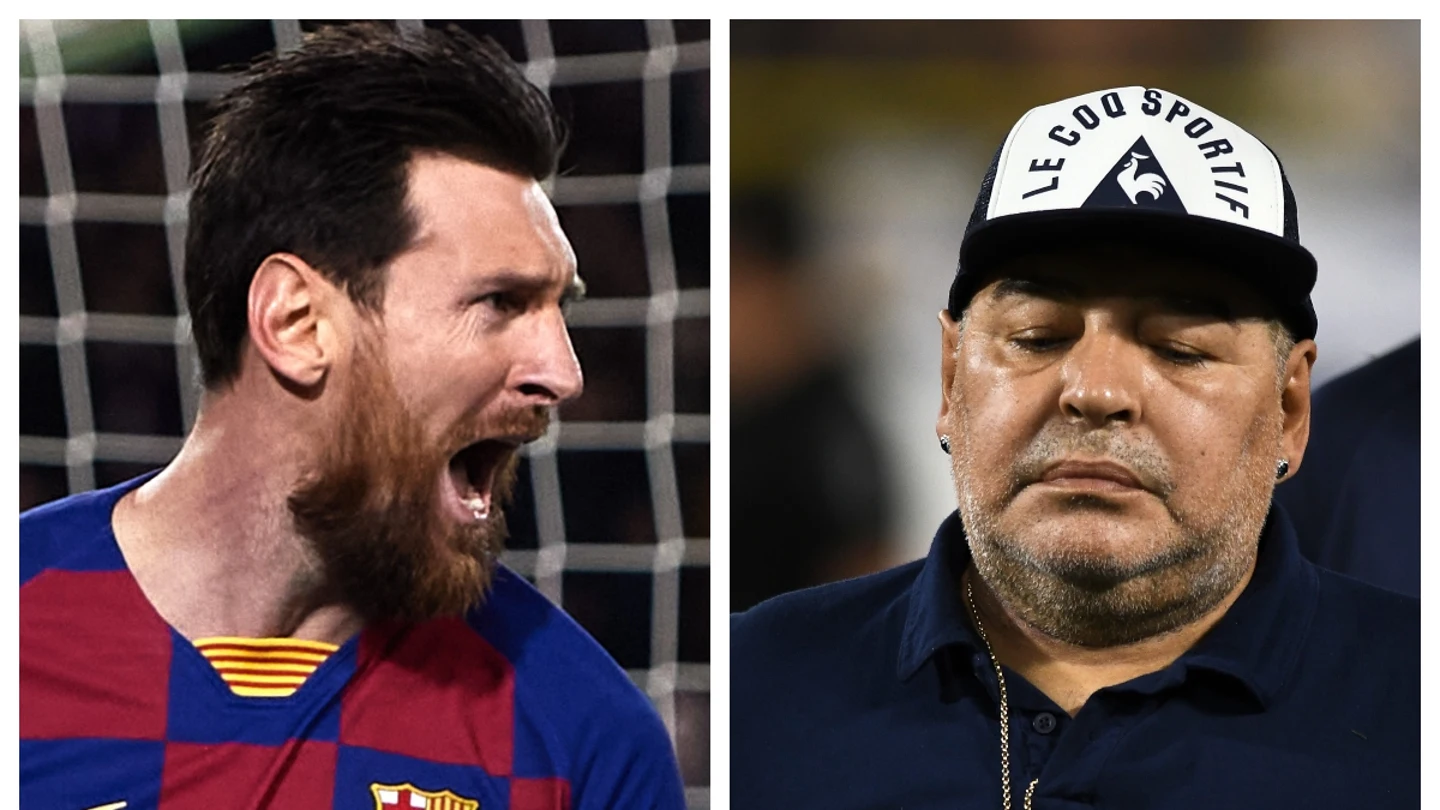 Messi y Maradona Messi y Maradona