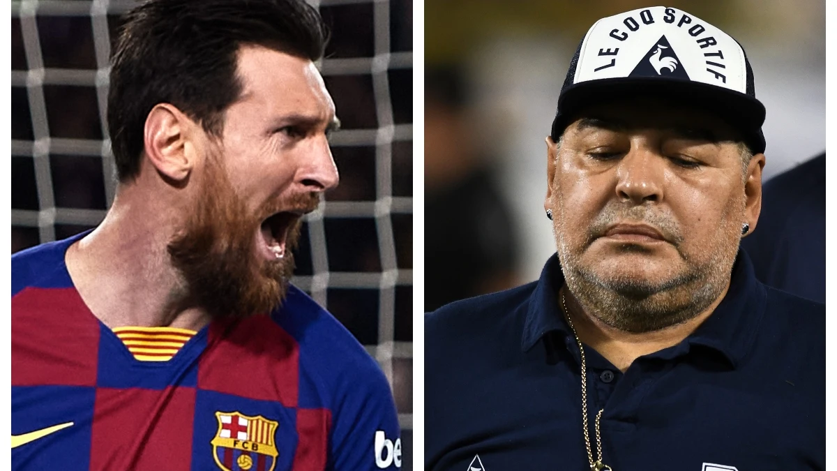 Messi y Maradona