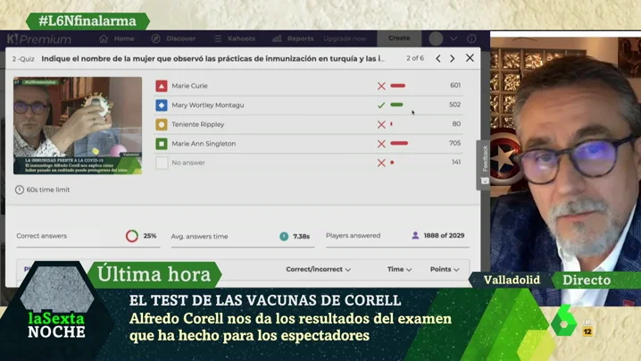 Las respuestas al test del inmunólogo Alfredo Corell: ¿cuál es el origen de la palabra 'inmune'? ¿Qué es la variolización? Las respuestas al test del inmunólogo Alfredo Corell: ¿cuál es el origen de la palabra 'inmune'? ¿Qué es la variolización?