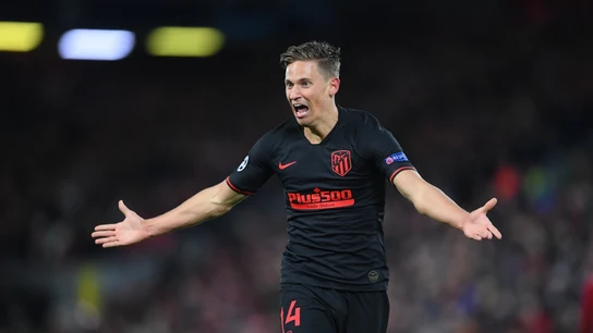 Marcos Llorente celebra un gol Marcos Llorente celebra un gol