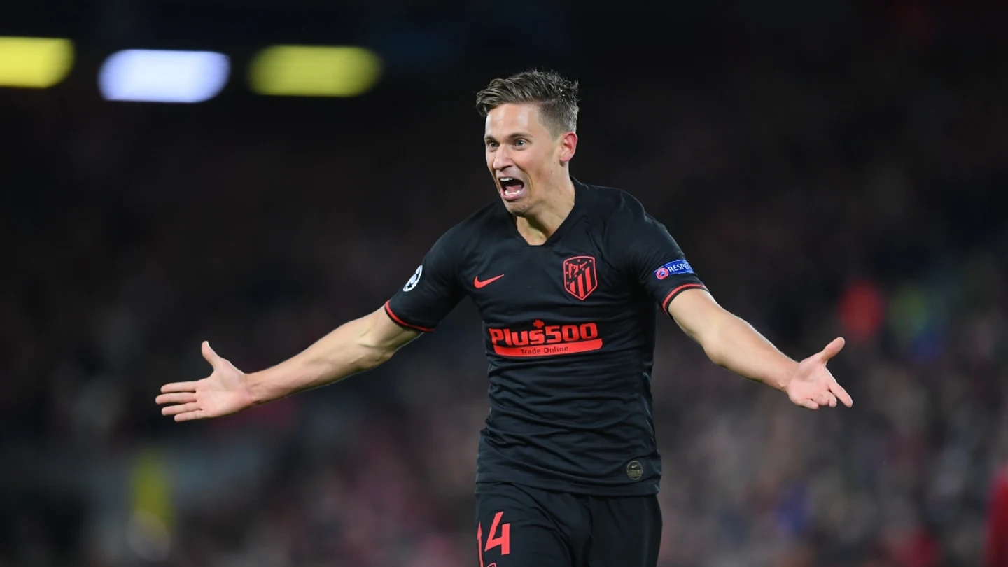 Marcos Llorente celebra un gol Marcos Llorente celebra un gol