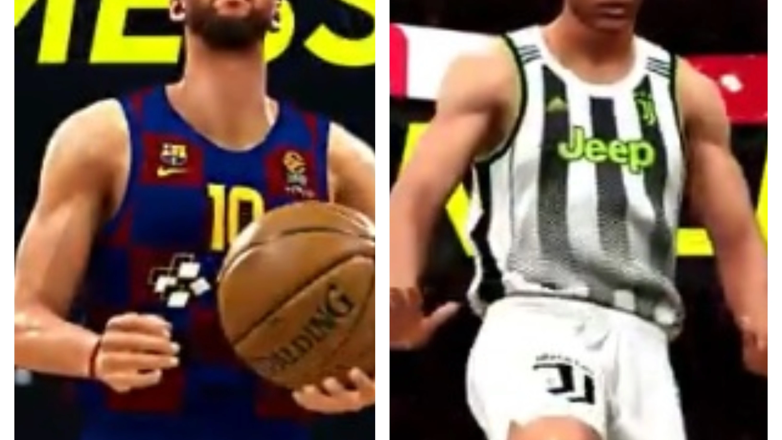 Leo Messi y Cristiano Ronaldo en el 2k