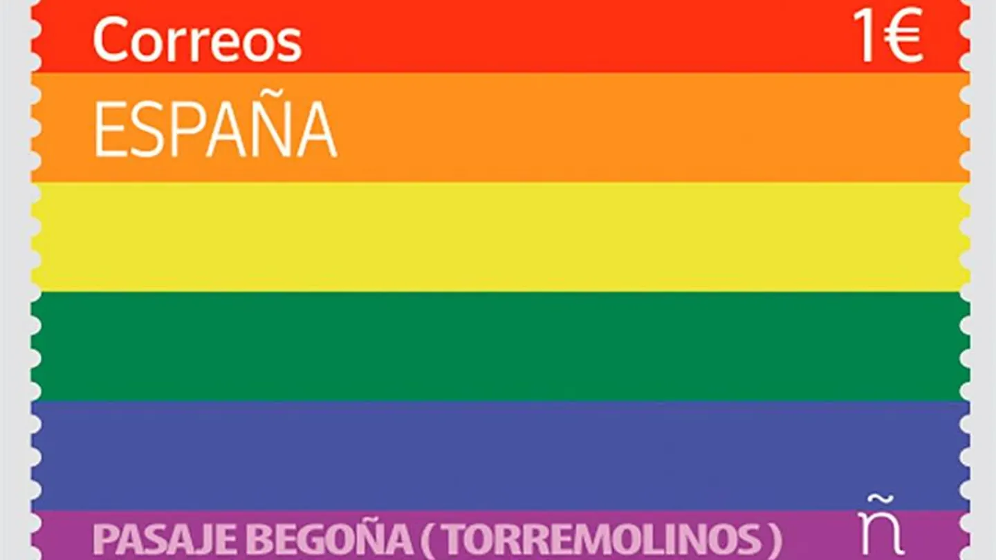 El sello diseñado para el Día del Orgullo cuesta un euro. El sello diseñado para el Día del Orgullo cuesta un euro.