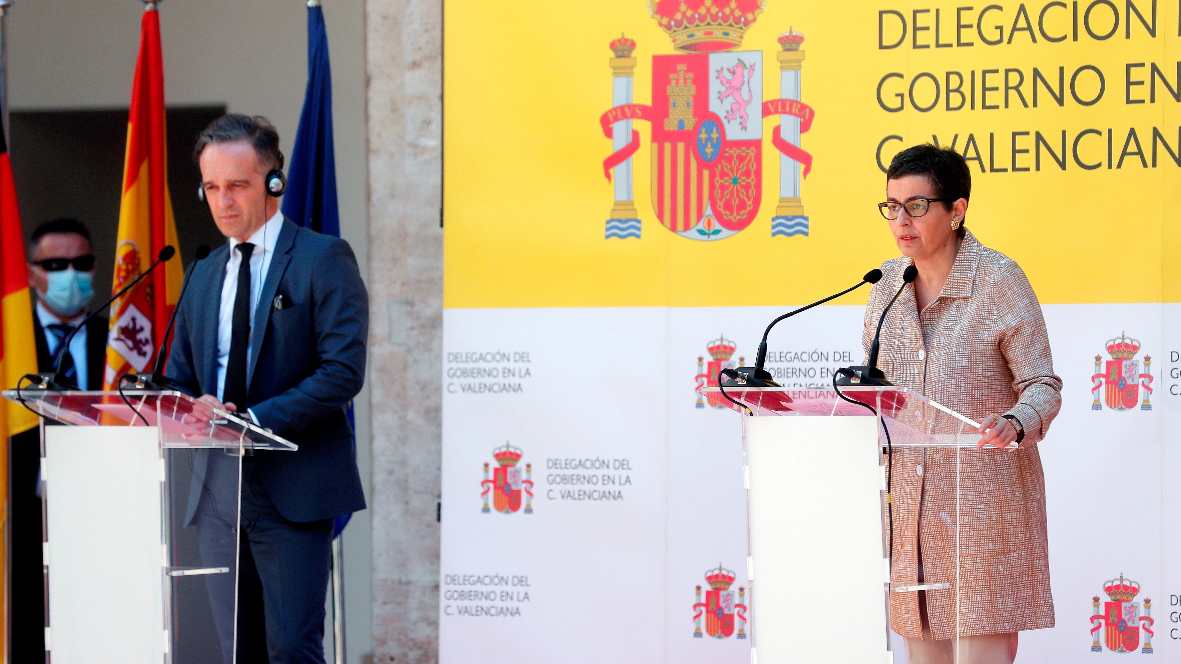 a ministra de Asuntos Exteriores, Unión Europea y Cooperación, Arancha González Laya, y su homólogo alemán, Heiko Maas a ministra de Asuntos Exteriores, Unión Europea y Cooperación, Arancha González Laya, y su homólogo alemán, Heiko Maas