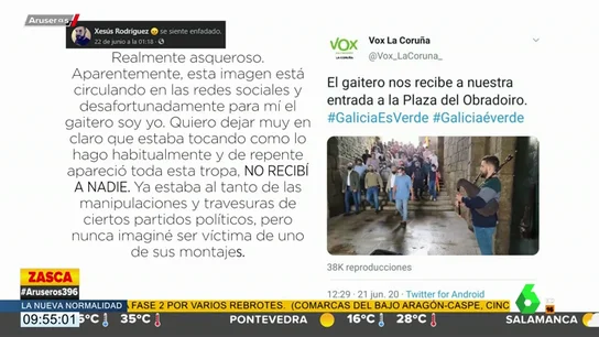Un gaitero desmonta uno de los últimos bulos de Vox Un gaitero desmonta uno de los últimos bulos de Vox
