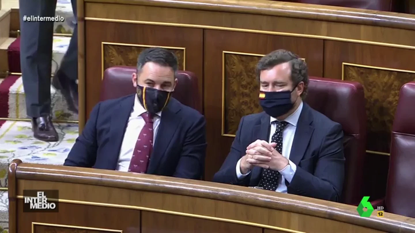 Vídeo manipulado - Se filtra la conversación entre Abascal y Espinosa de los Monteros en el Congreso Vídeo manipulado - Se filtra la conversación entre Abascal y Espinosa de los Monteros en el Congreso