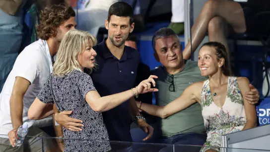 La familia Djokovic al completo en el Adria Tour La familia Djokovic al completo en el Adria Tour