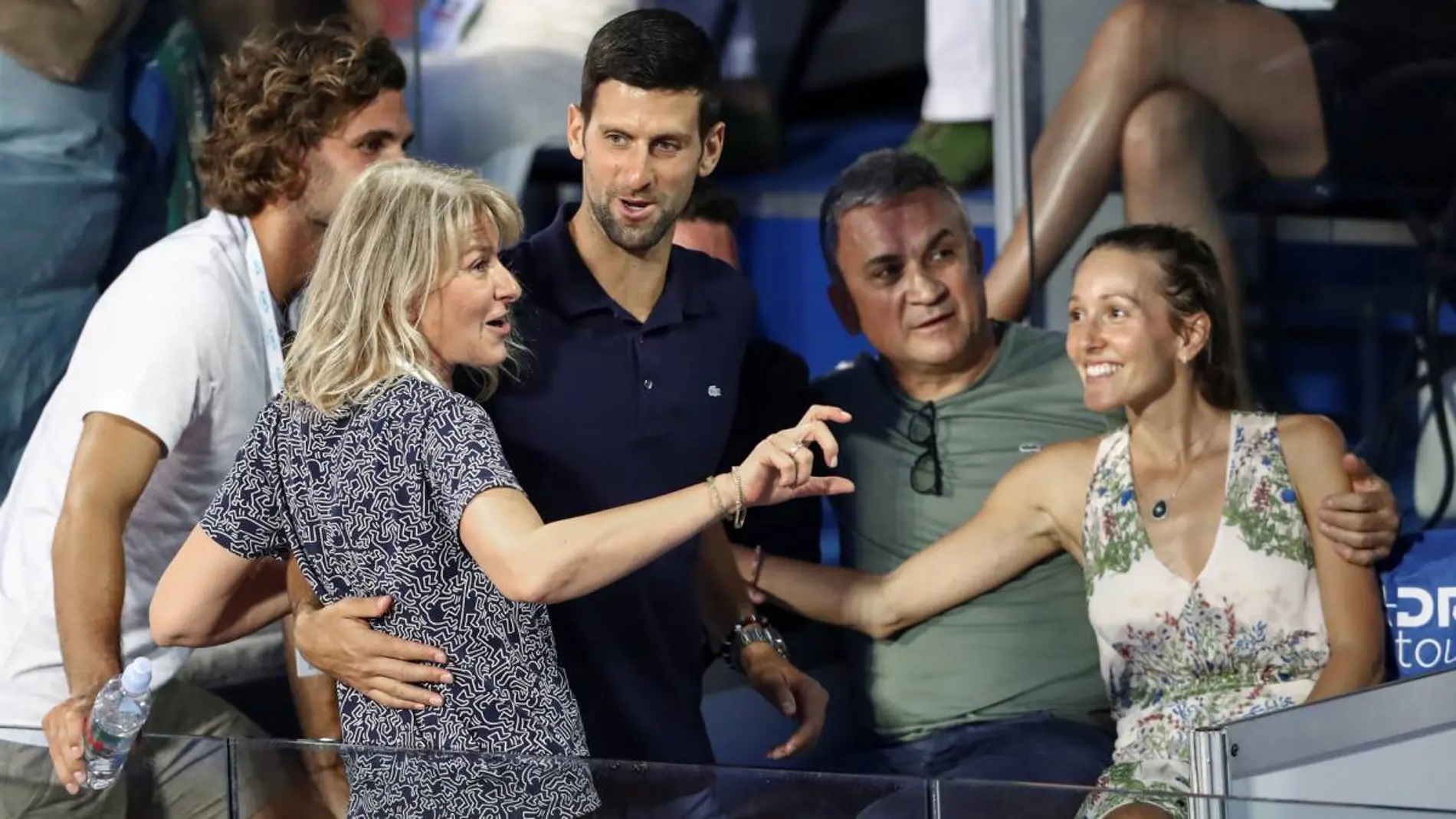 La familia Djokovic al completo en el Adria Tour