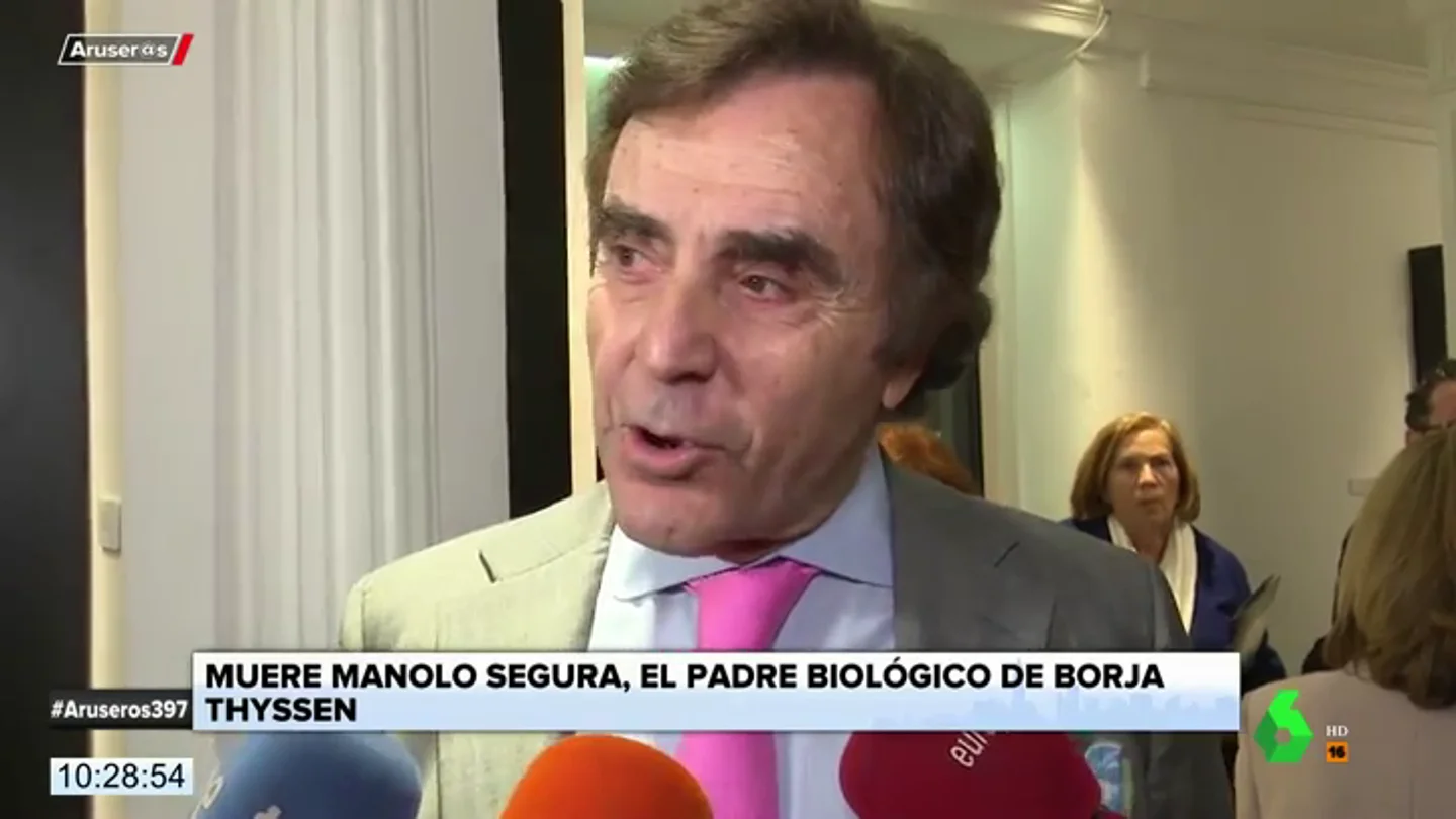 Muere Manolo Segura, el padre biológico de Borja Thyssen a los 77 años Muere Manolo Segura, el padre biológico de Borja Thyssen a los 77 años