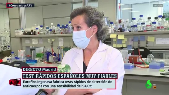 Un laboratorio español crea los test rápidos del coronavirus más fiables hasta el momento: pueden producir 250.000 a la semana Un laboratorio español crea los test rápidos del coronavirus más fiables hasta el momento: pueden producir 250.000 a la semana